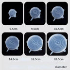 12 Peças Tampas Panela Silicone