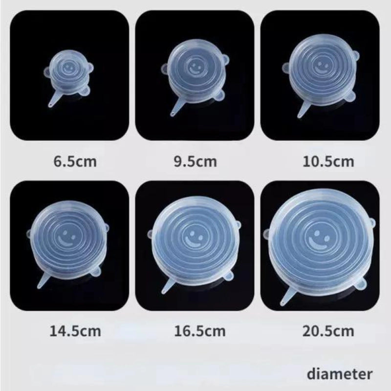 12 Peças Tampas Panela Silicone