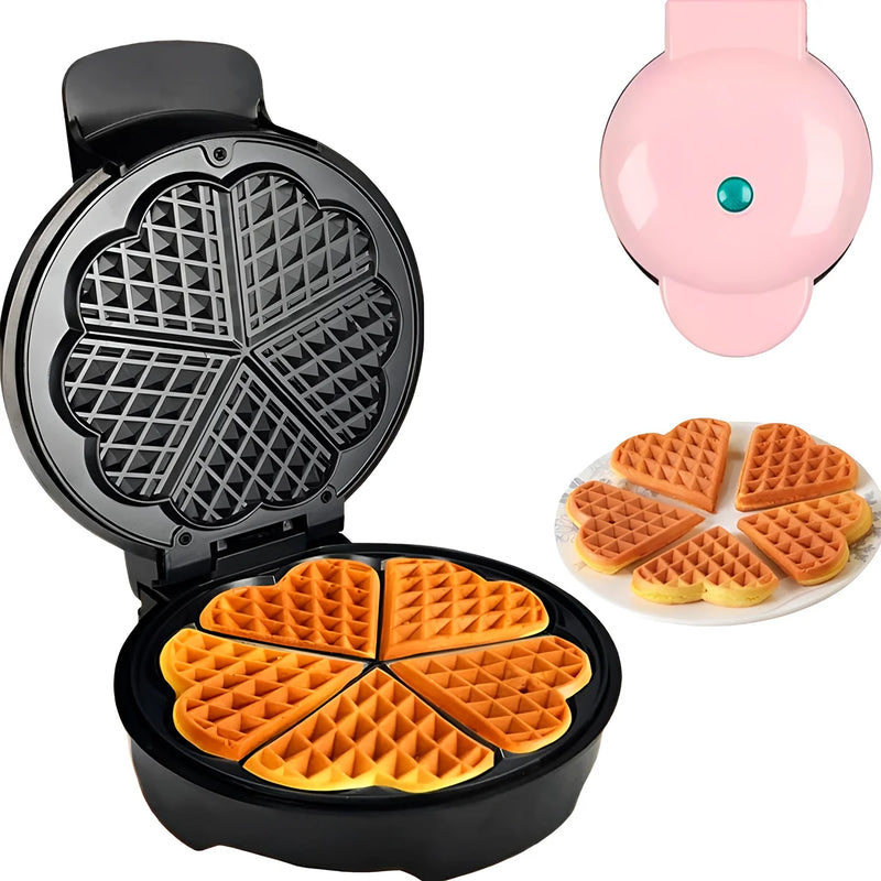 Máquina Elétrica Antiaderente Para Waffles