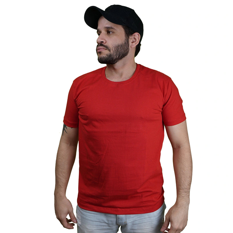 Kit 3 Camisas Masculina Lisa Algodão Premium