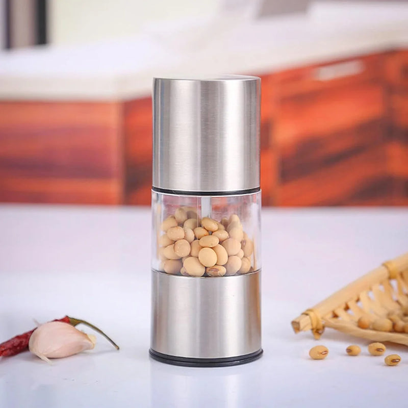 Mini moedor de sal e pimenta  -  Aço Inox