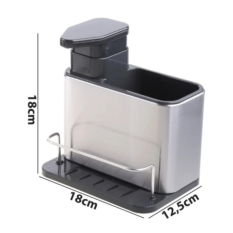 Porta Detergente e Sabão Inox