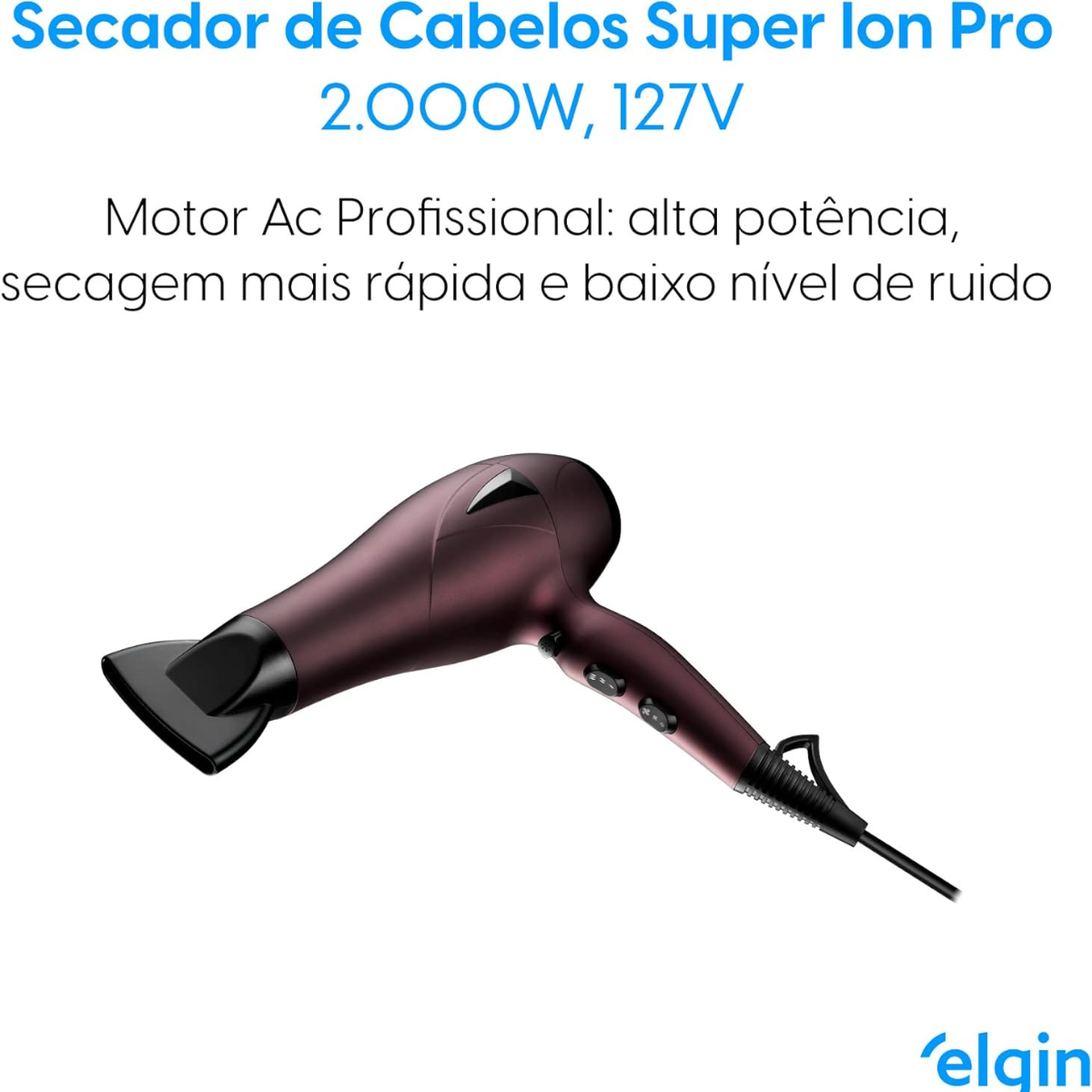Secador De Cabelo Elgin Pro