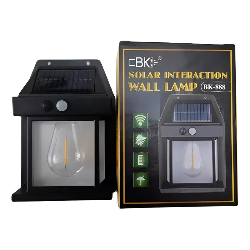 Luminária Estilo Arandela Iluminação Externa Led Solar