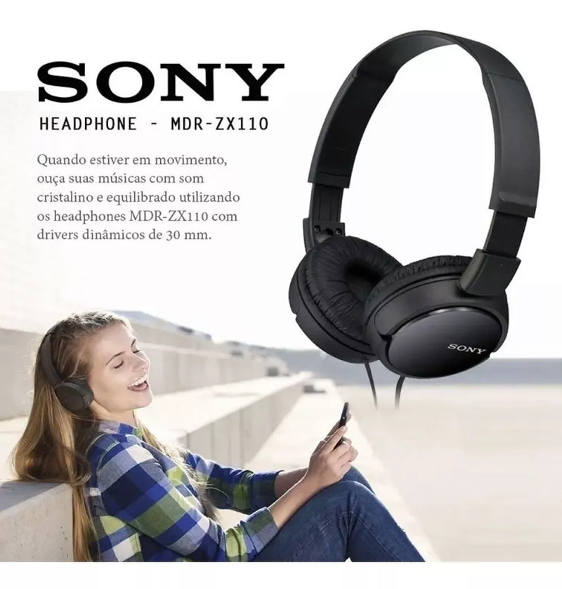 Fone de ouvido gamer Sony ZX