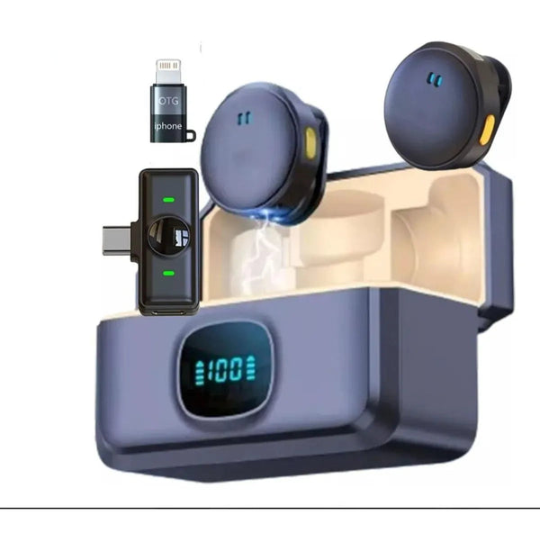 Microfone Duplo Q8 - Sem fio