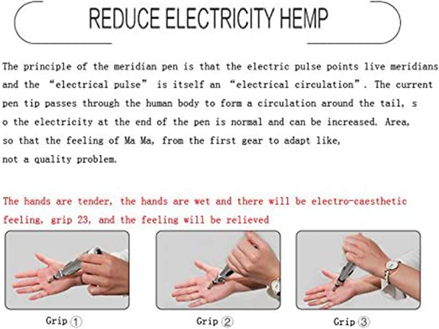 Caneta Terapêutica Acupuntura Elétrica