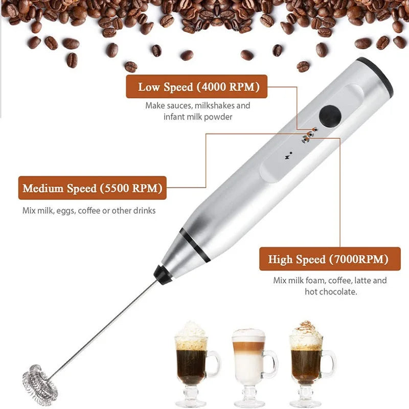 Batedor misturador Mixer Elétrico Portátil - 3 em 1