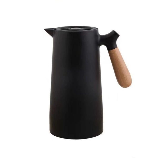 Garrafa Térmica Jarra Nórdica Inox Café Cabo Madeira