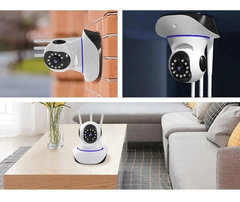 Câmera Ip 3 Antenas Wifi Wireless 3 Geração Visão Noturna