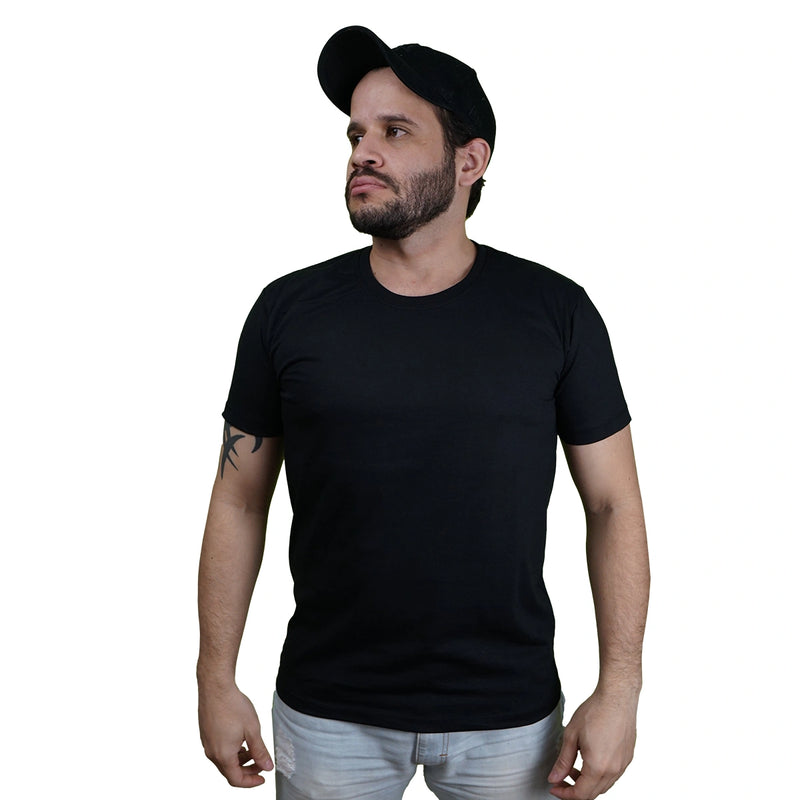 Kit 3 Camisas Masculina Lisa Algodão Premium