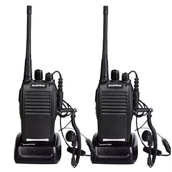 Kit 2 Rádio Comunicador Walk Talk Baofeng